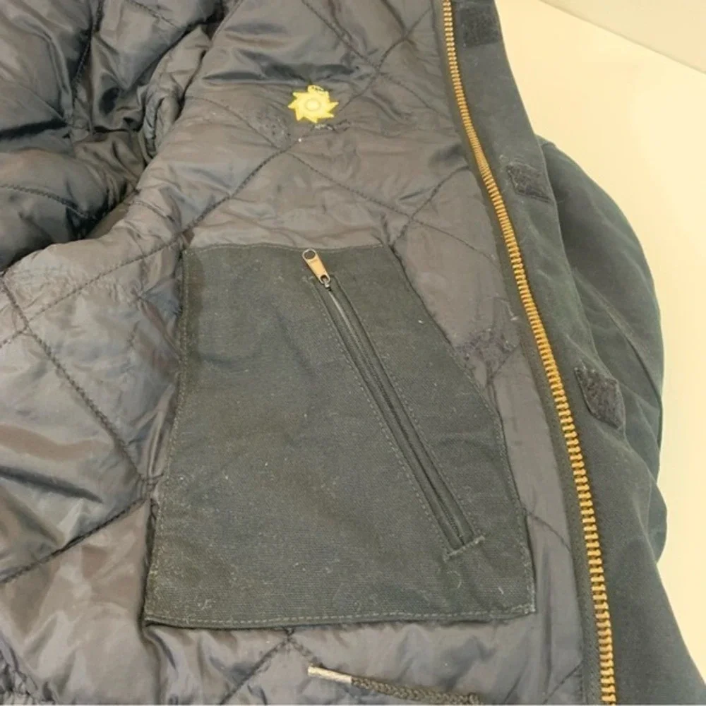 Carhartt Black Canvas Arctic Men's Size L Workwear‎ Chore Jacket